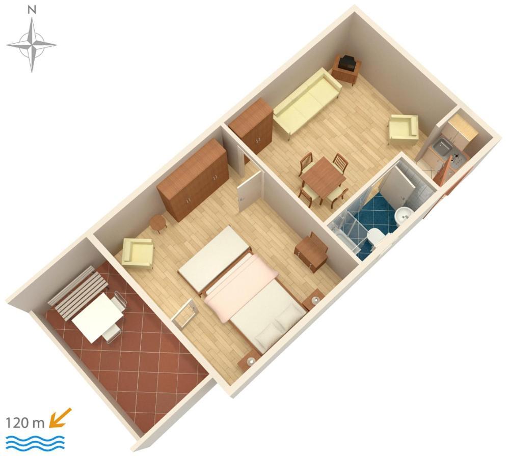 Apartment Novi Vinodolski 5558B Exterior foto